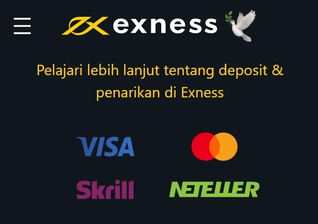 Deposit dan Penarikan Exness