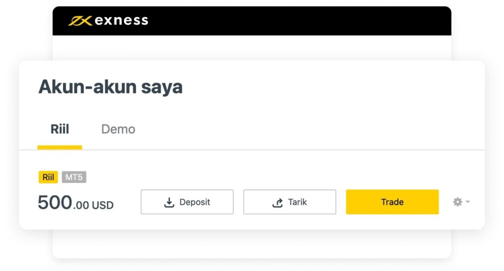 Akun Demo Broker Exness