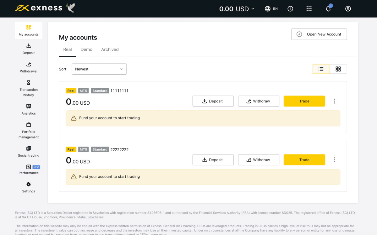 How to Make Deposits in Exness.